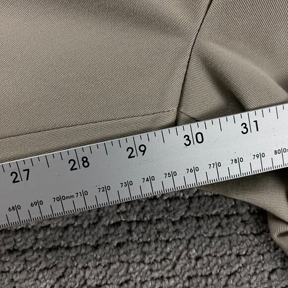 Brooks Brothers Advantage Chino Clark Pants Mens 40x30 Khaki Flat Front Straight - Picture 15 of 15